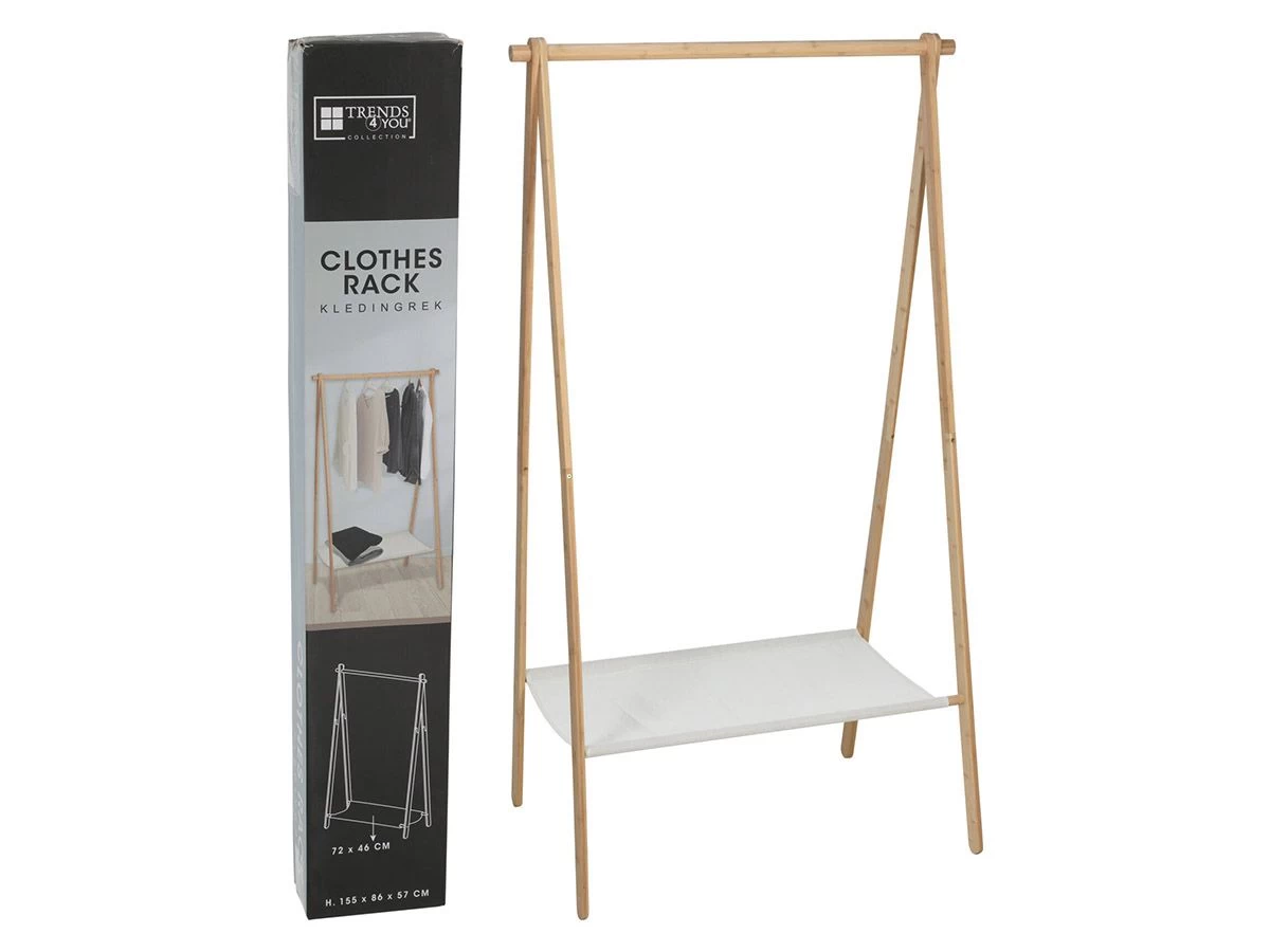 Trends4You bamboe kledingrek Merkloos Trends4You Bamboe Kledingrek -Wildernis Kampeer Winkel 2 ecommerce 805d