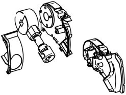 Thule Omnistor Set Binnenkappen & Opdraaimechanisme 6300