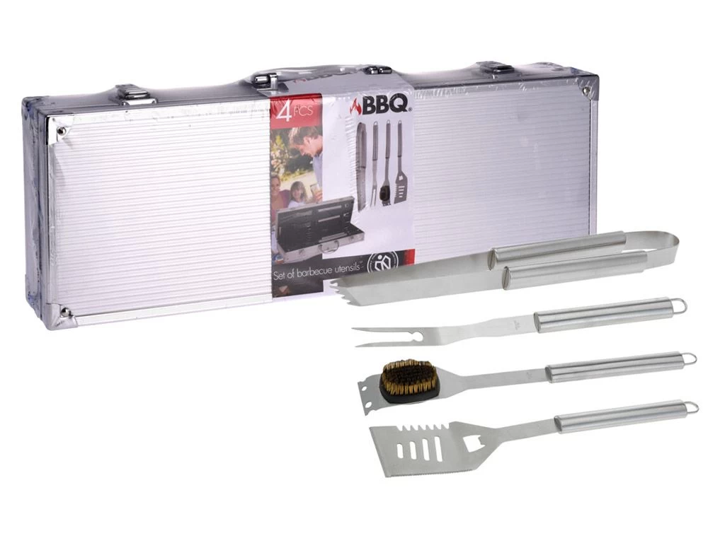 BBQ 4-delige gereedschapset in koffer Merkloos BBQ 4-delige Gereedschapset In Koffer -Wildernis Kampeer Winkel bbq 4 delige gereedschapset in koffer ecommerce 79f2