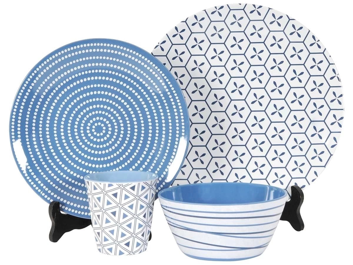 Bo-Camp mix & match blauw 16-delig serviesset Bo-Camp Mix & Match Blauw 16-delig Serviesset -Wildernis Kampeer Winkel bo camp mix match 16 delig serviesset 2 ecommerce