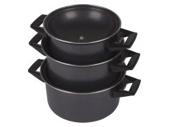 Bo-Camp Rondo Pannenset 3 Bo-Camp Rondo Pannenset -Wildernis Kampeer Winkel bocamppannensetrondocarbonstaal2 1 ecommerce 9918 1