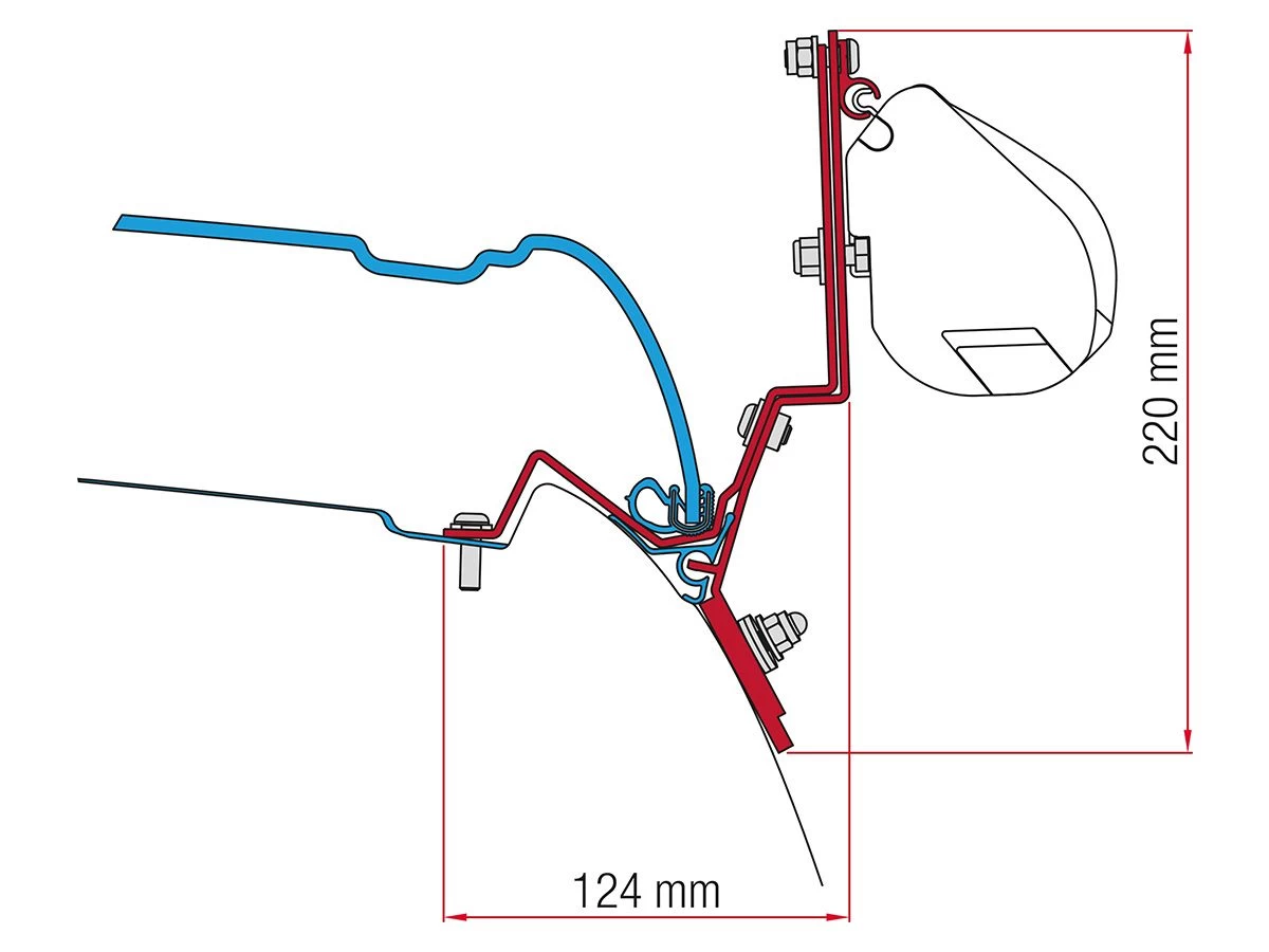 Fiamma F45/F35 adapter V Class Marco Polo Fiamma F45/F35 Adapter V Class Marco Polo -Wildernis Kampeer Winkel fiamma f35 adapter v class marco polo ecommerce b946
