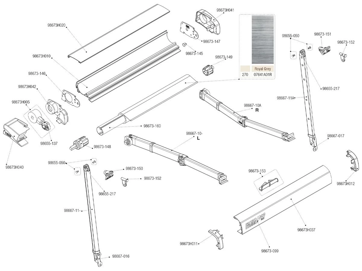Fiamma eindkap voorlijst links F40 Fiamma Eindkap Voorlijst Links F40 -Wildernis Kampeer Winkel fiamma f40van spare parts 3 ecommerce 73e6 2