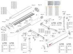 Fiamma Scharnierstuk Staander Aluminium Rechts F80S