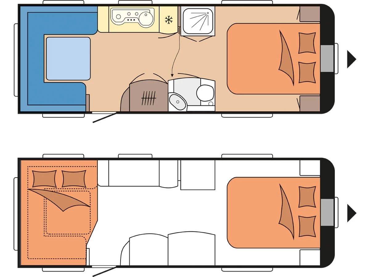 Hobby Prestige 650 UFf caravan Hobby Prestige 650 UFf Caravan -Wildernis Kampeer Winkel hobby prestige 650 uff 2022 3 plattegrond ecommerce 1f60