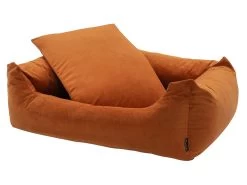 Madison Medium Velours Orange Hondenmand 3 Madison Medium Velours Orange Hondenmand -Wildernis Kampeer Winkel madison 100x80x25 velvet orange hondenmand 2 ecommerce a37d