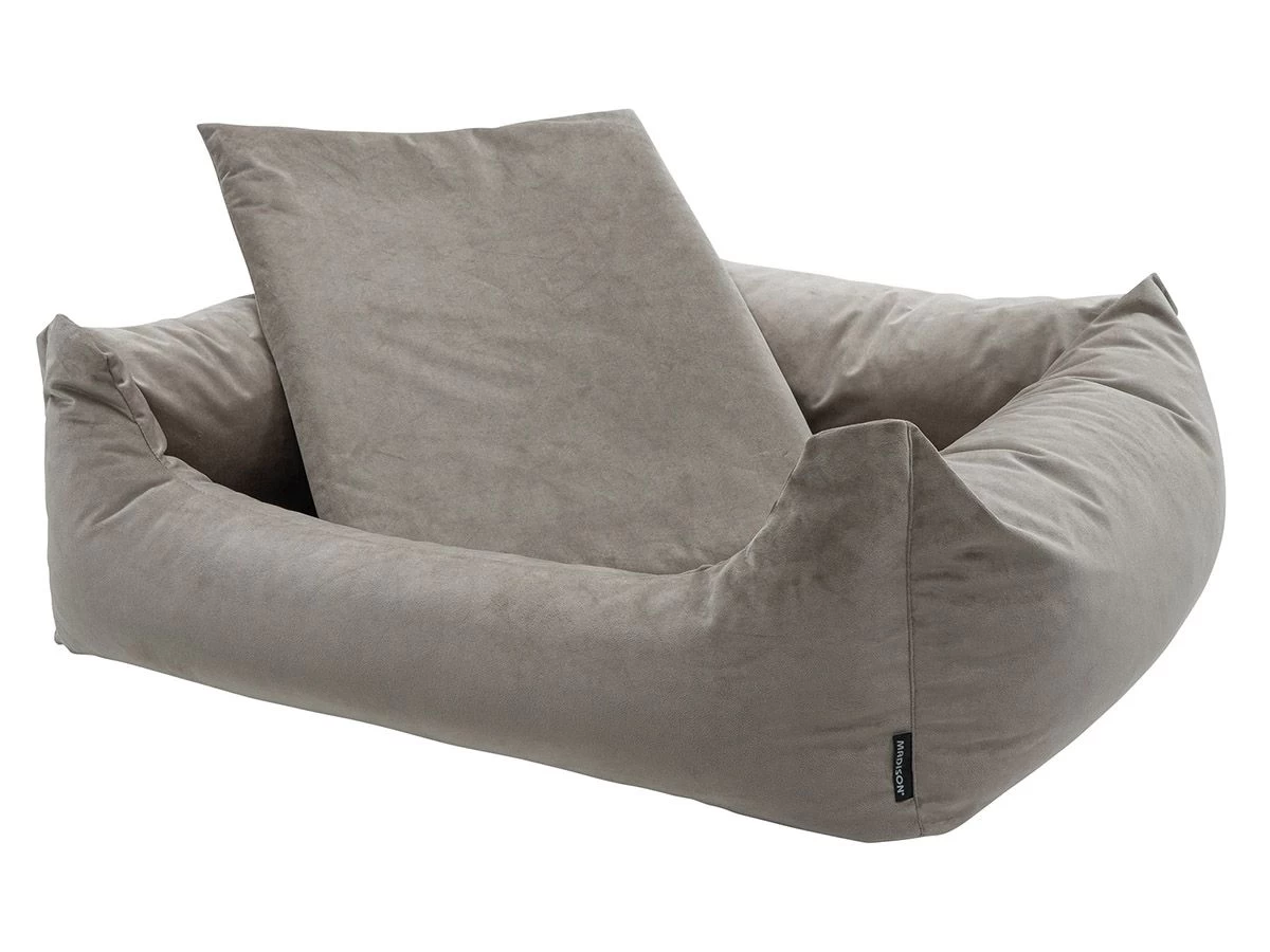 Madison Small Velours taupe hondenmand Madison Small Velours Taupe Hondenmand -Wildernis Kampeer Winkel