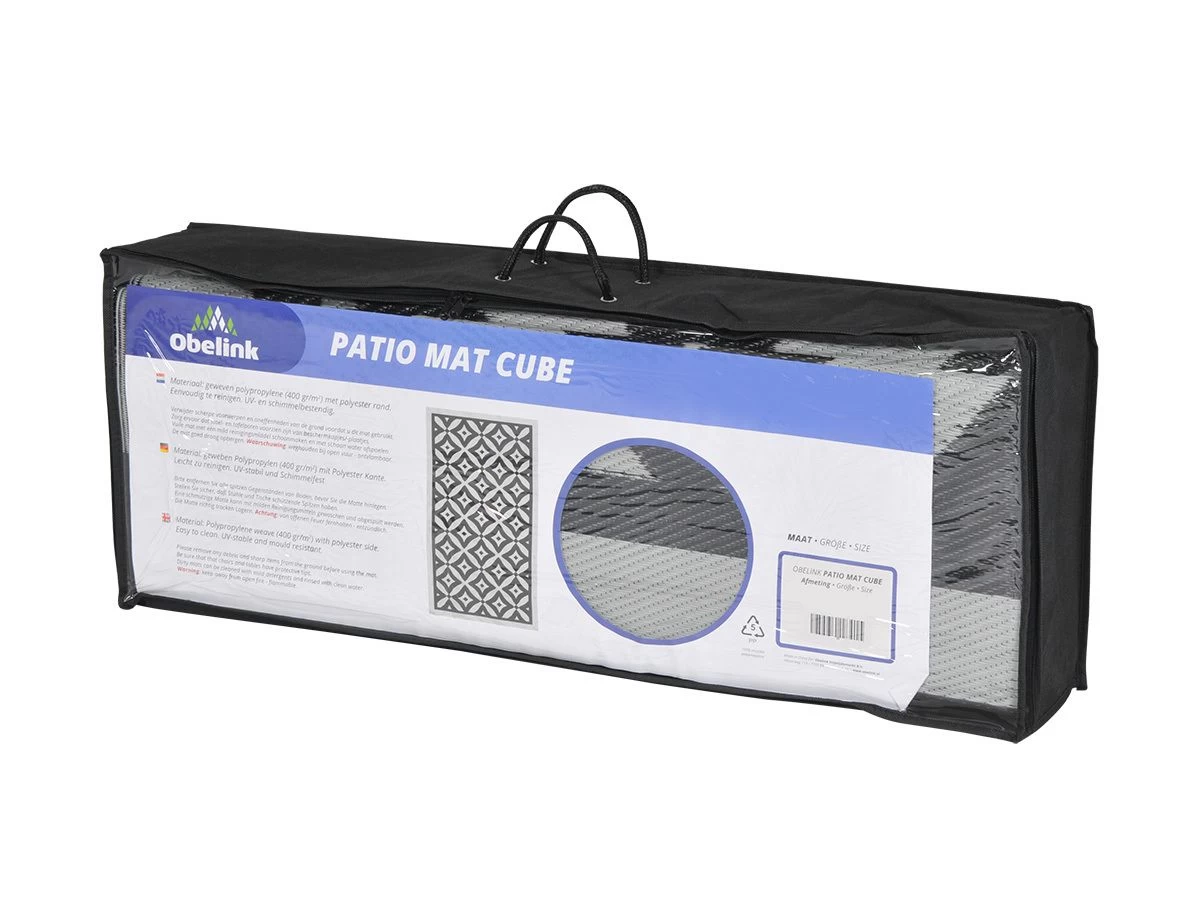 Obelink Patio Mat Cube 440 x 250 cm tenttapijt Obelink Patio Mat Cube 440 X 250 Cm Tenttapijt -Wildernis Kampeer Winkel obelink patio mat cube 4 ecommerce 2