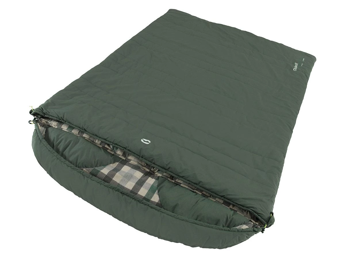 Outwell Camper Lux Double Forest Green Slaapzak -Wildernis Kampeer Winkel