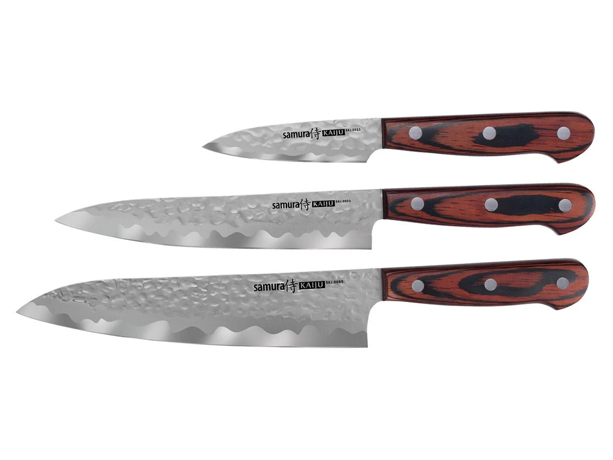 Samura Kaiju Chef's Ess 3-delige messenset Samura Kaiju Chef's Ess 3-delige Messenset -Wildernis Kampeer Winkel samura kaiju chefs ess 3 delige messenset ecommerce 7250