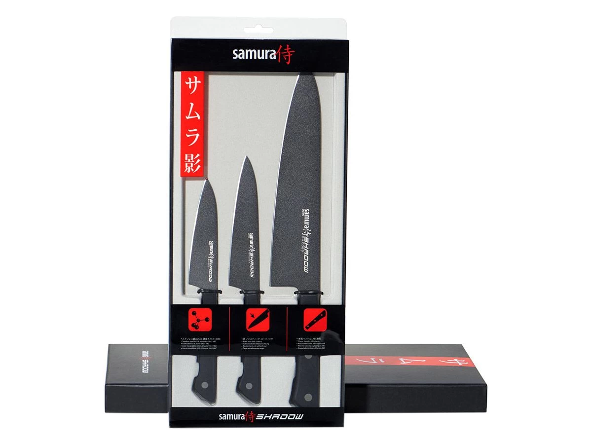 Samura Shadow 3-delige messenset Samura Shadow 3-delige Messenset -Wildernis Kampeer Winkel samura shadow 3 delige messenset 2 ecommerce 0b43