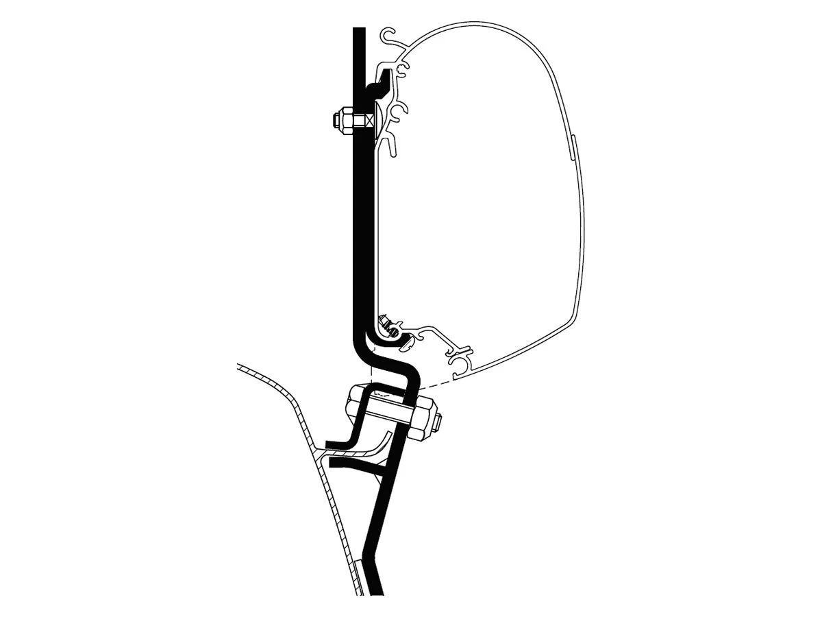 Thule adapter VW T2 & T3 Thule Adapter VW T2 & T3 -Wildernis Kampeer Winkel thule adapter vw t2 t3 ecommerce 1dda