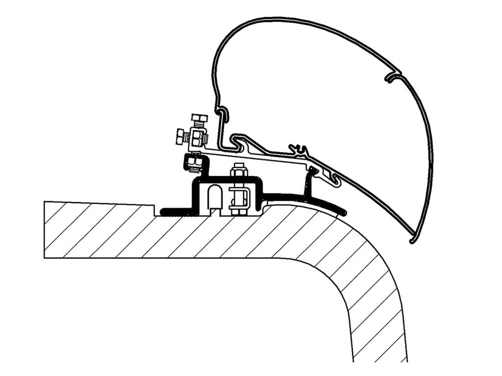 Thule adapter Ducato H2 1994-2006 Thule Adapter Ducato H2 1994-2006 -Wildernis Kampeer Winkel thuleadapter vans 308058 ecommerce a985